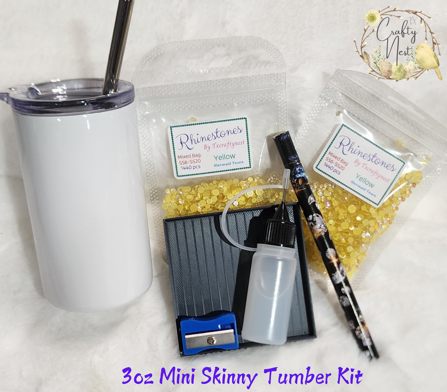 Rhinestone Mini Shot Tumbler Kit for CCD Project