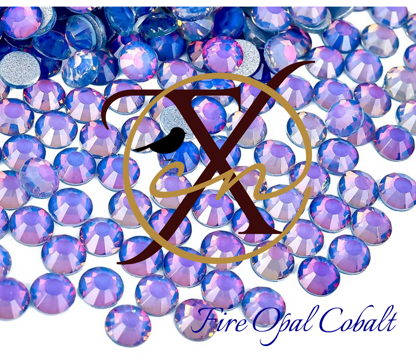 Fire Opal Glass Rhinestones