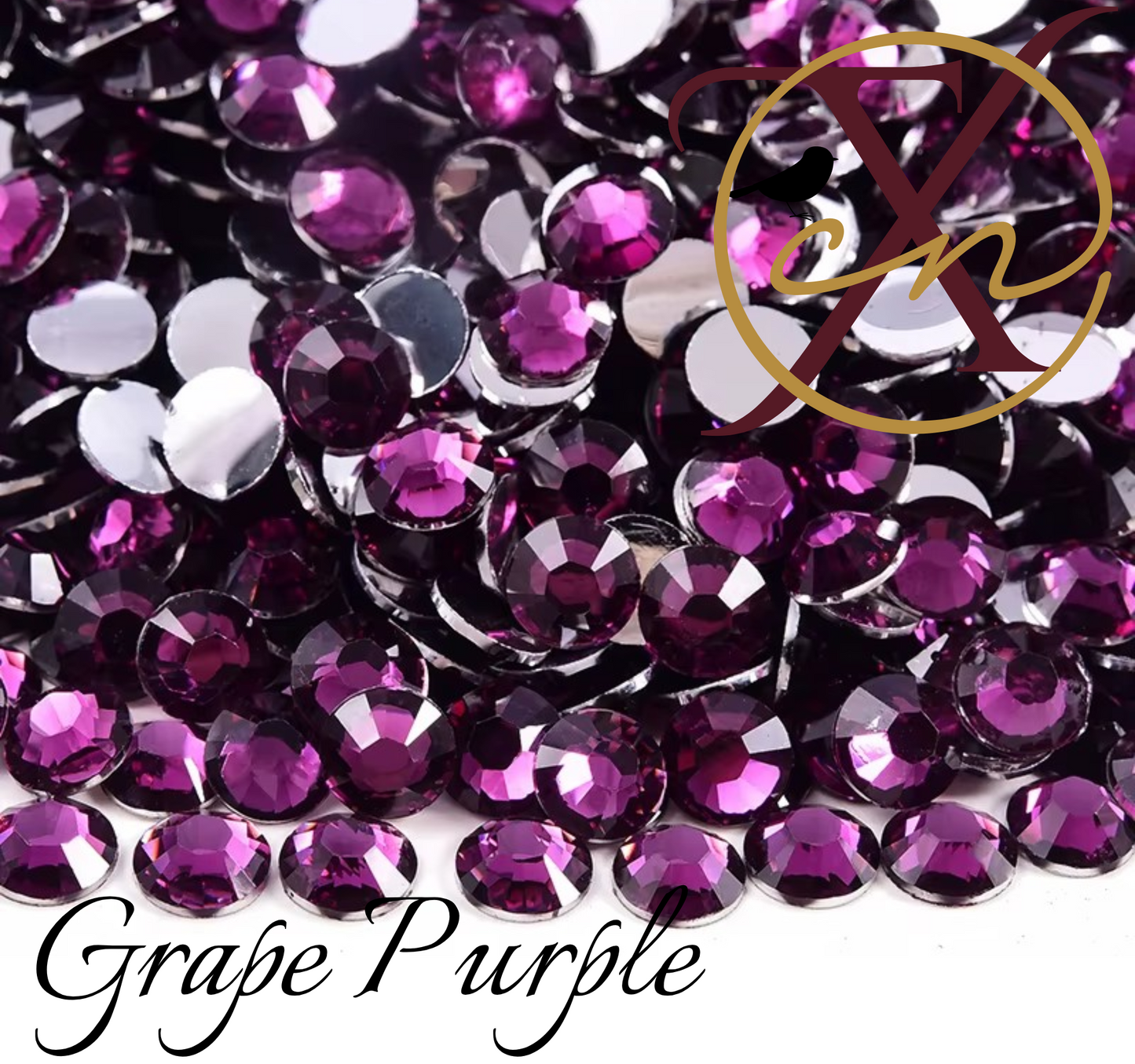 Silver Back Resin Rhinestones