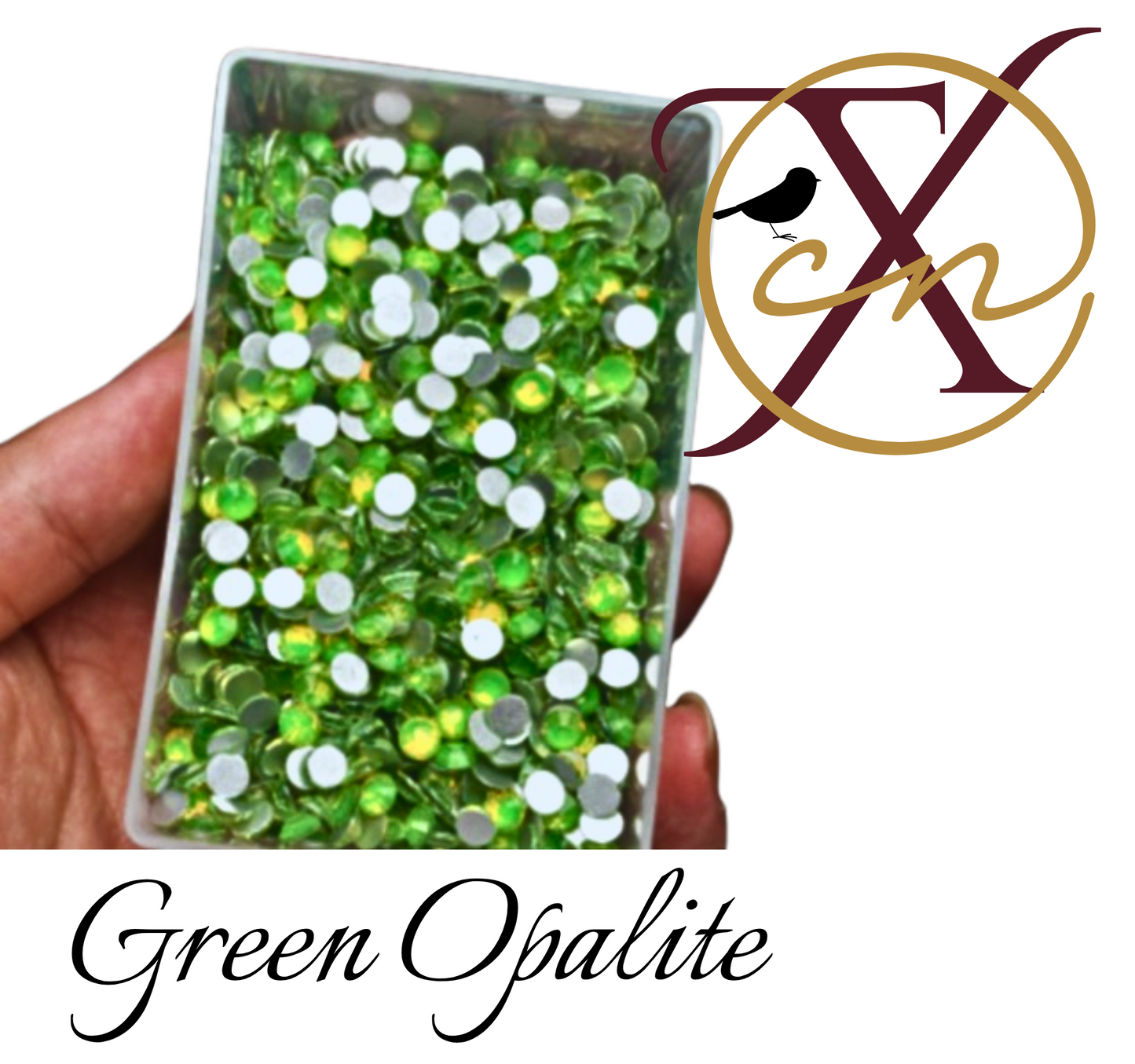 Fire Opal Glass Rhinestones