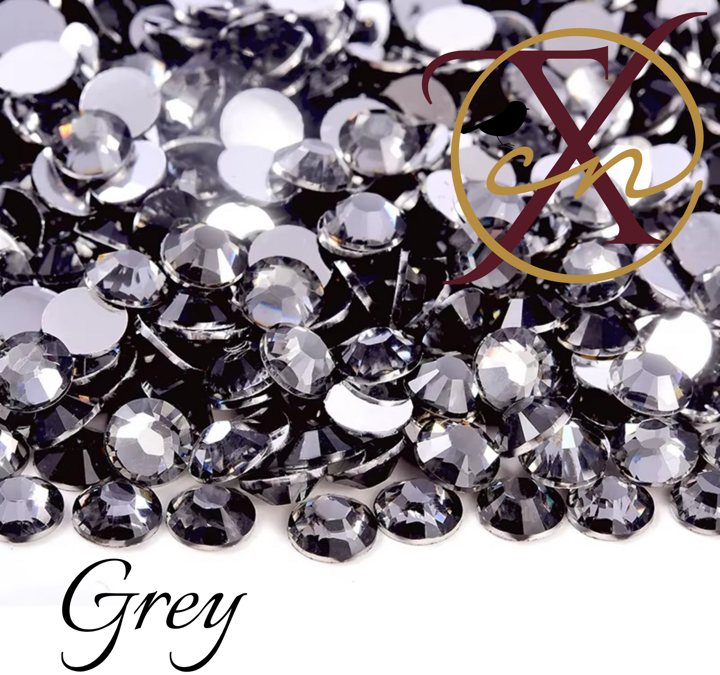 Silver Back Resin Rhinestones
