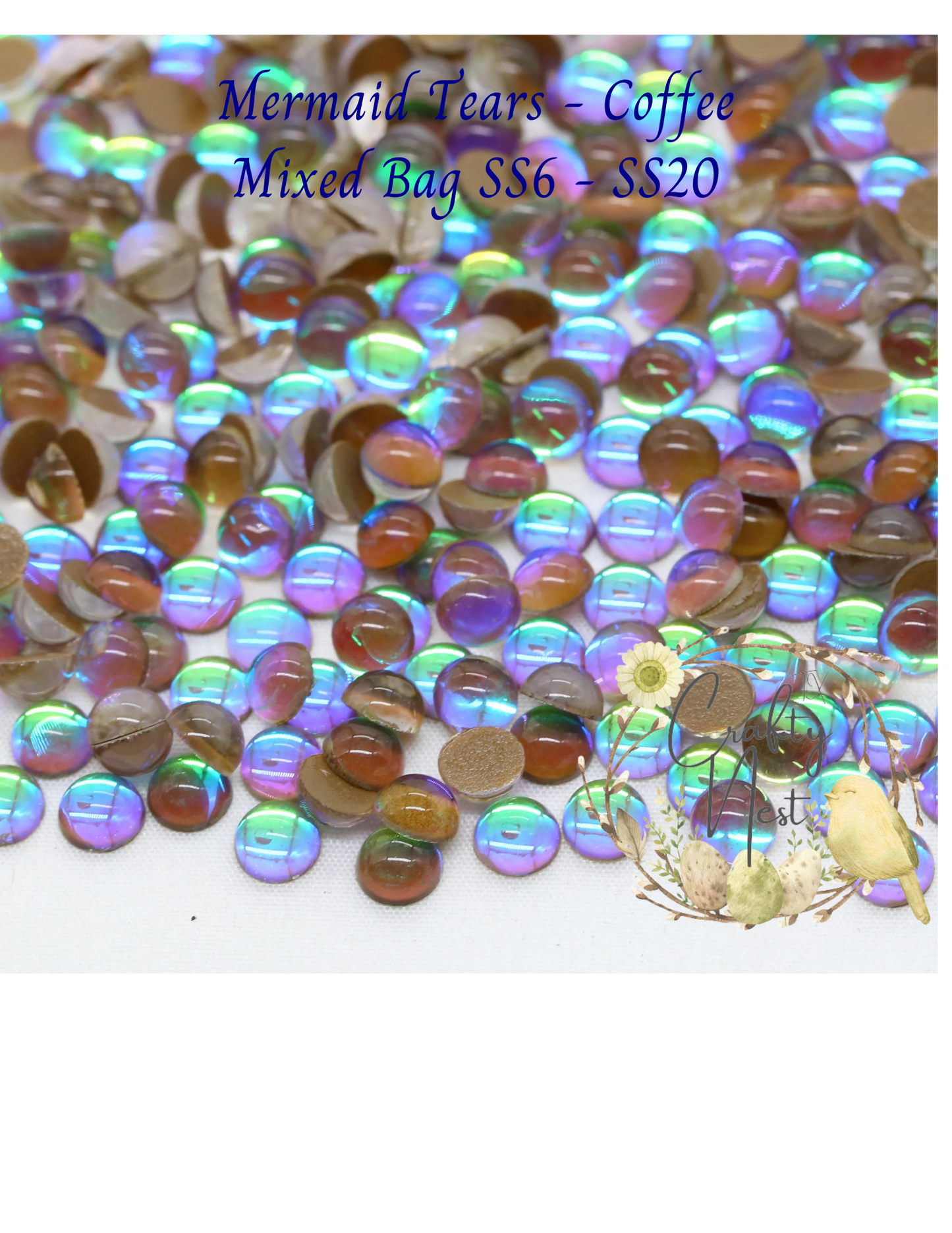 Mermaid Tears Glass Rhinestones