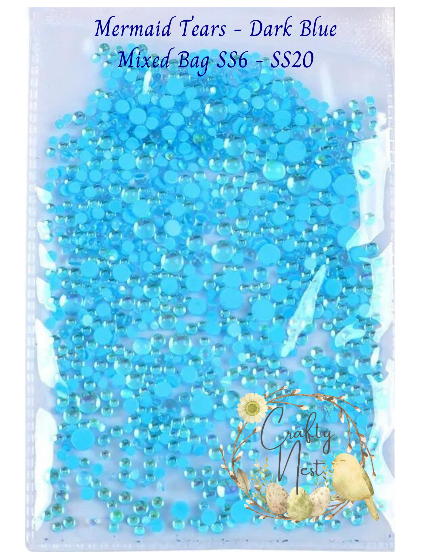 Mermaid Tears Glass Rhinestones