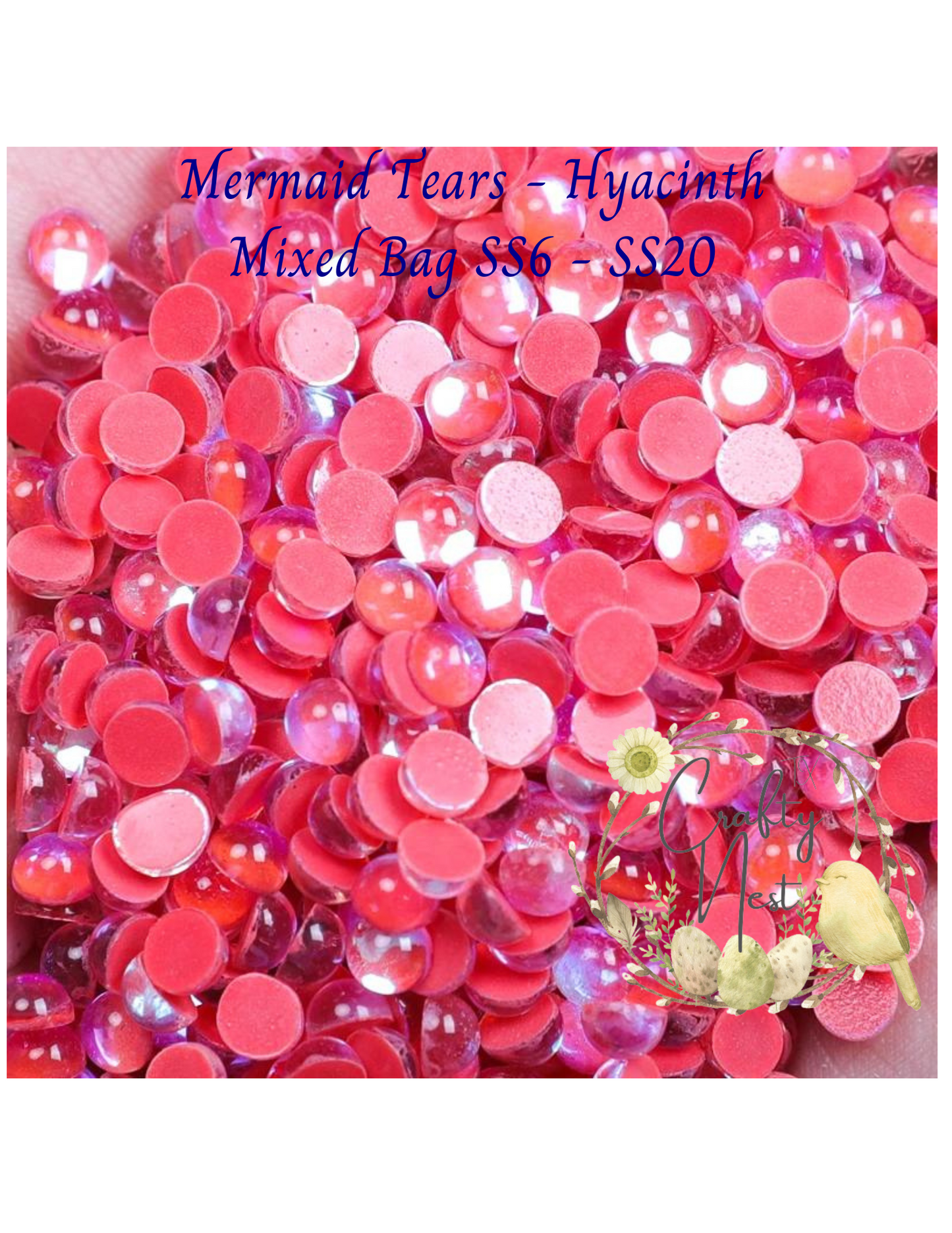 Mermaid Tears Glass Rhinestones