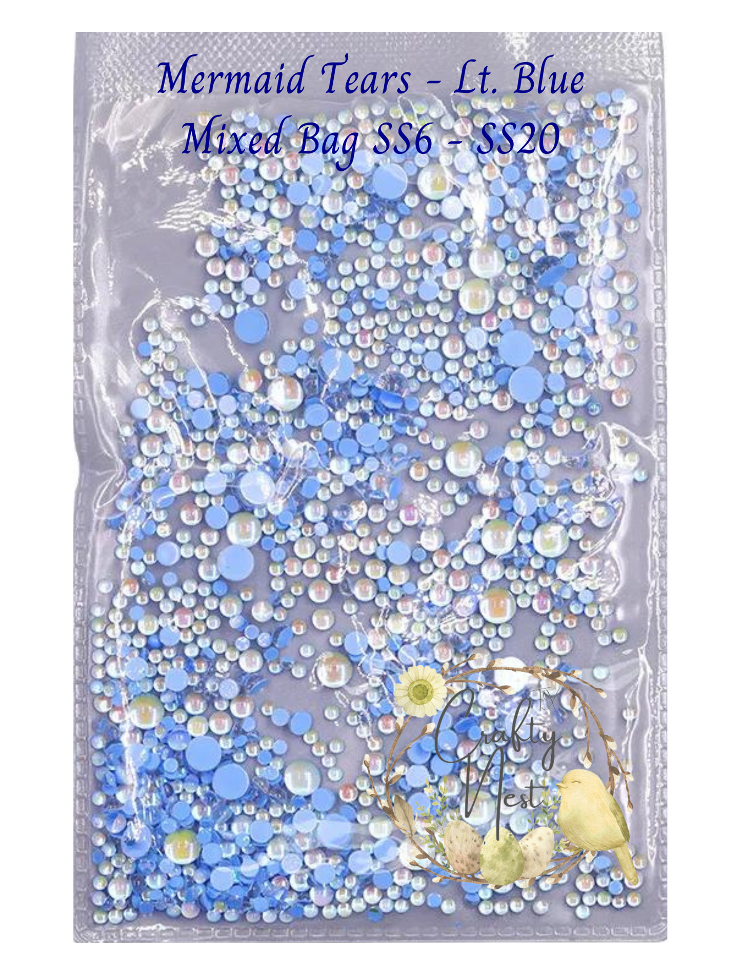 Mermaid Tears Glass Rhinestones