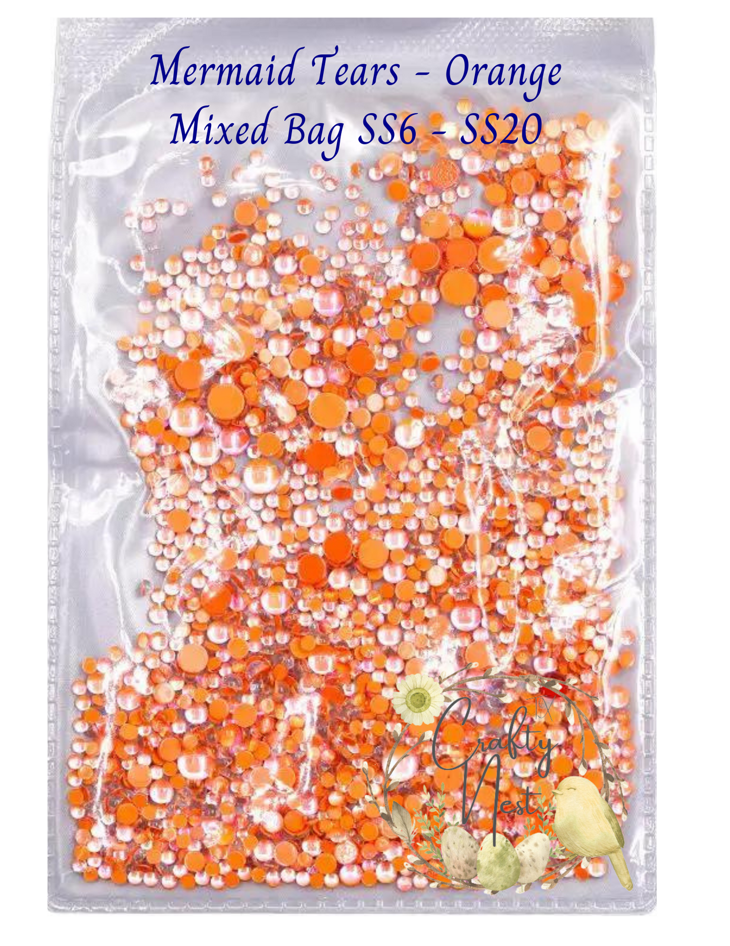 Mermaid Tears Glass Rhinestones