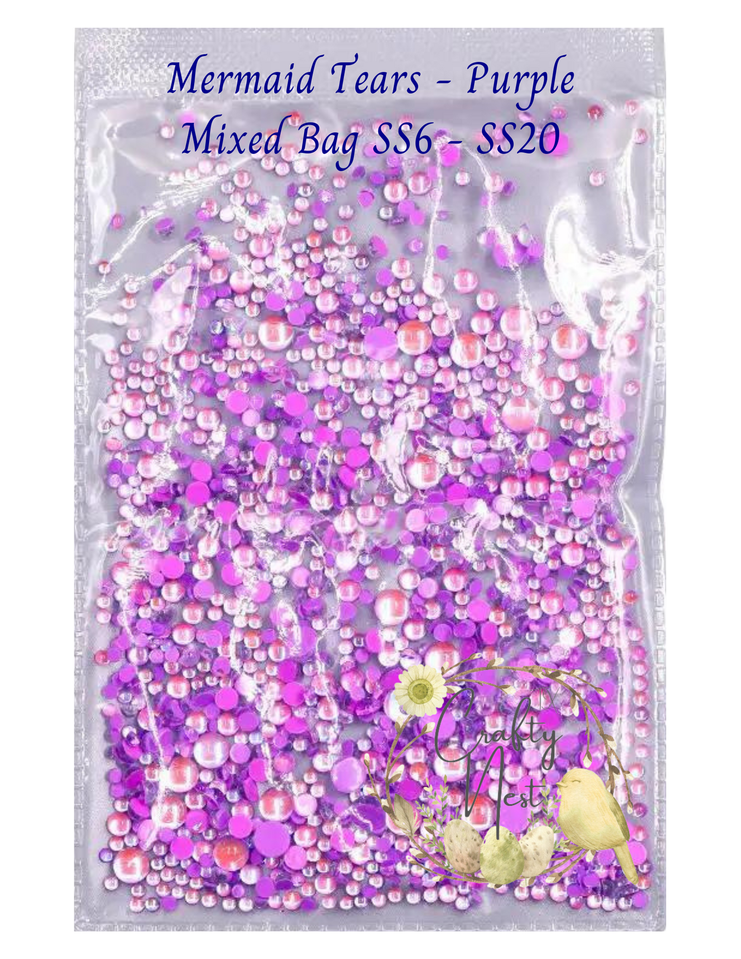 Mermaid Tears Glass Rhinestones