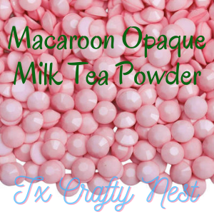 Macaroon Opaque Resin Rhinestones