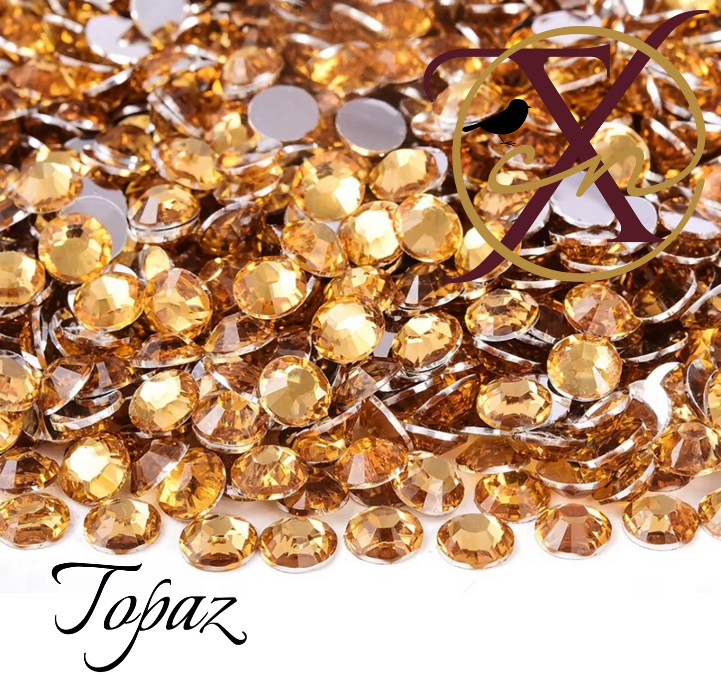 Silver Back Resin Rhinestones