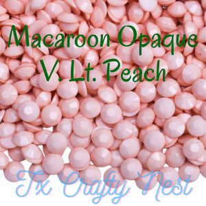 Macaroon Opaque Resin Rhinestones