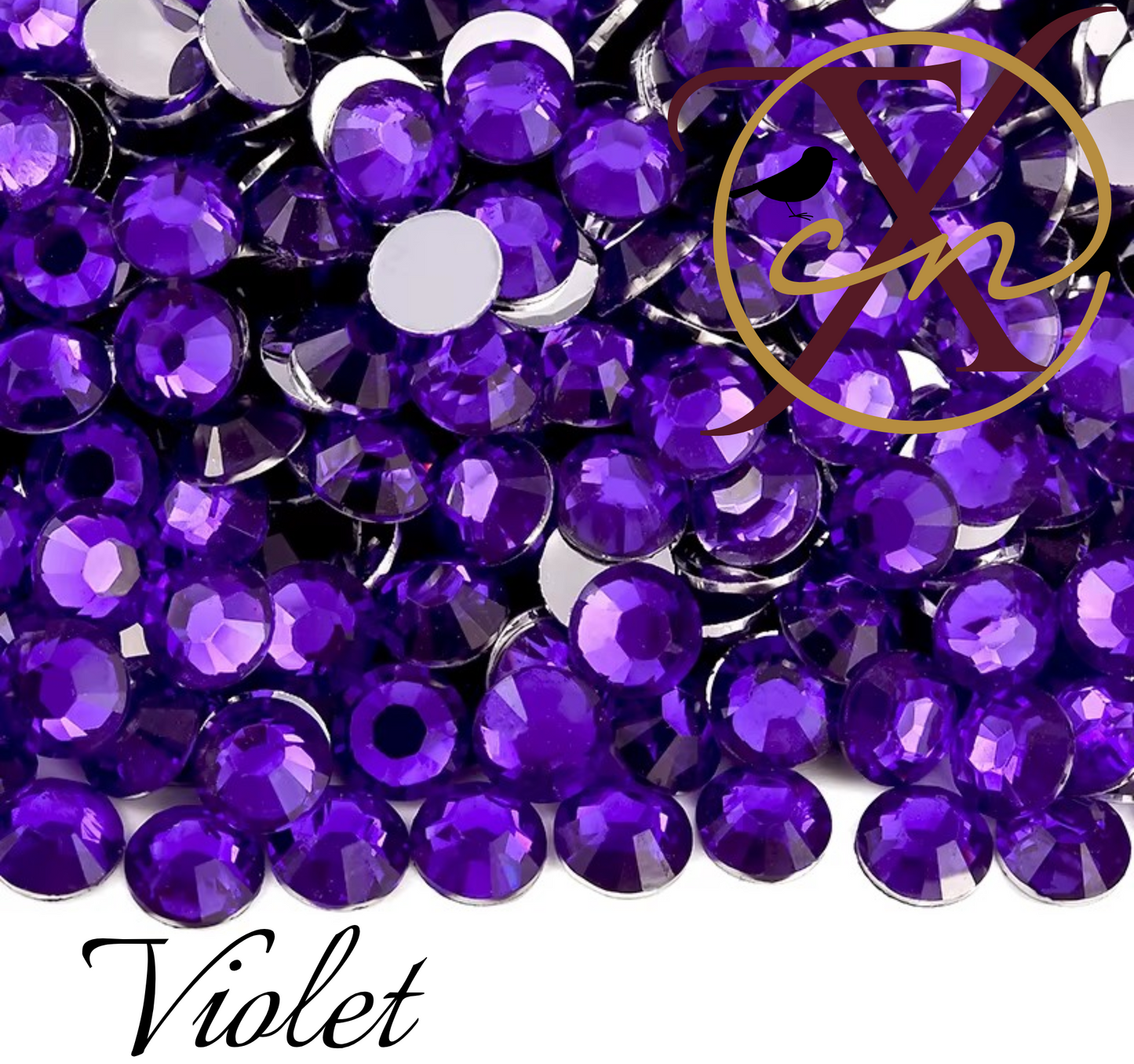 Silver Back Resin Rhinestones