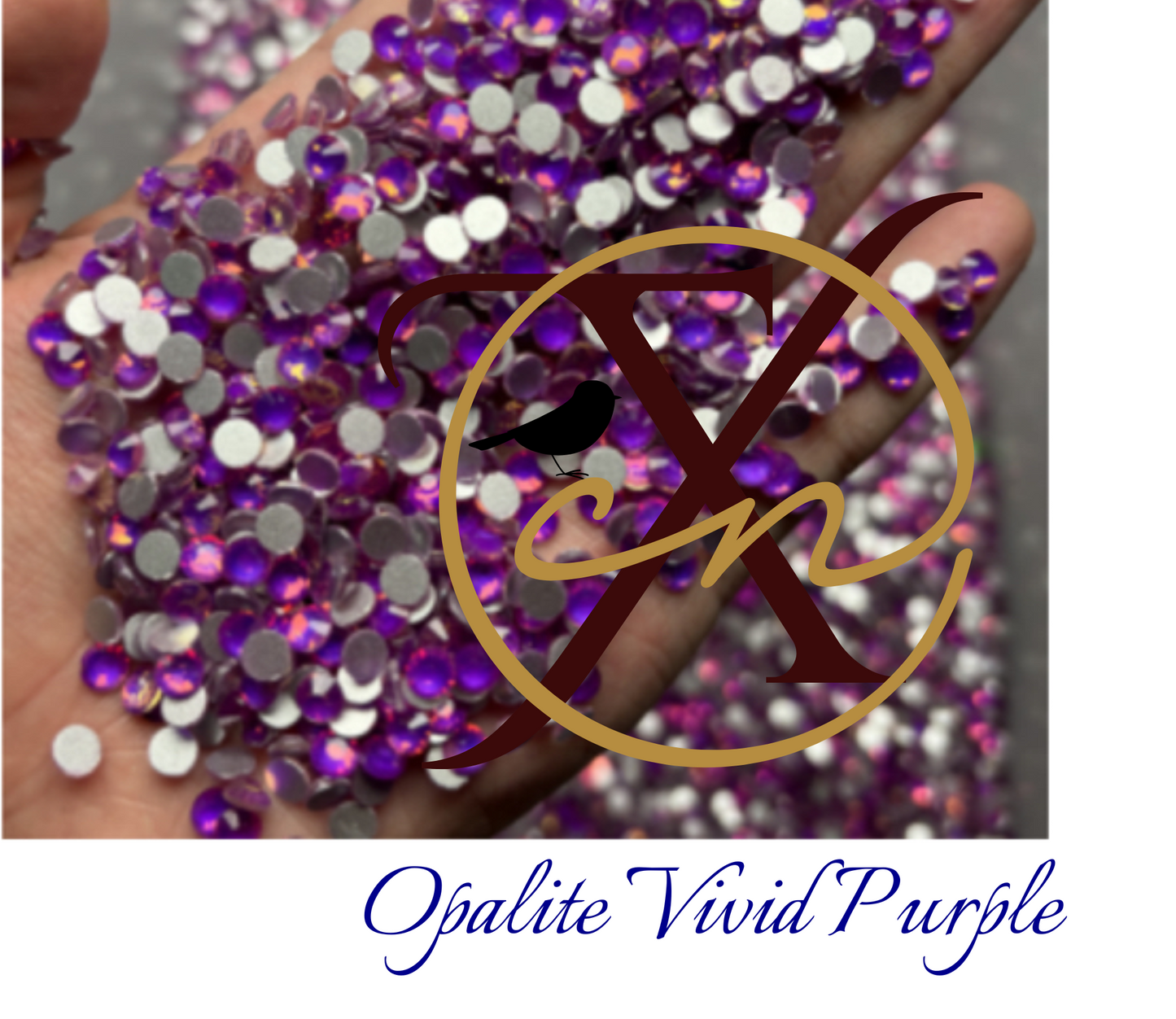 Fire Opal Glass Rhinestones