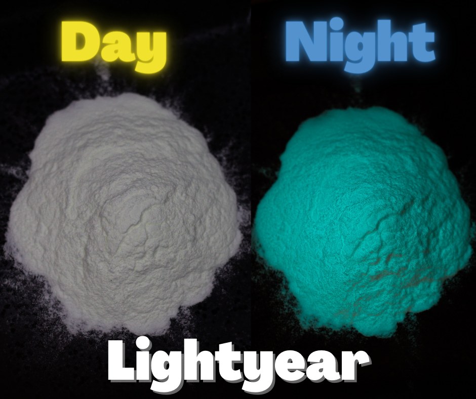 UV Glow in the Dark Pigment in .5 or 1 oz JAR