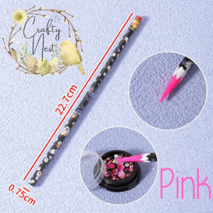 Rhinestone Wax Pencil - Pink