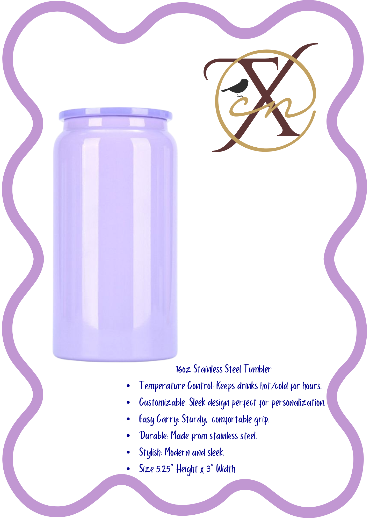 16oz Pastel Stainless Steel Tumblers