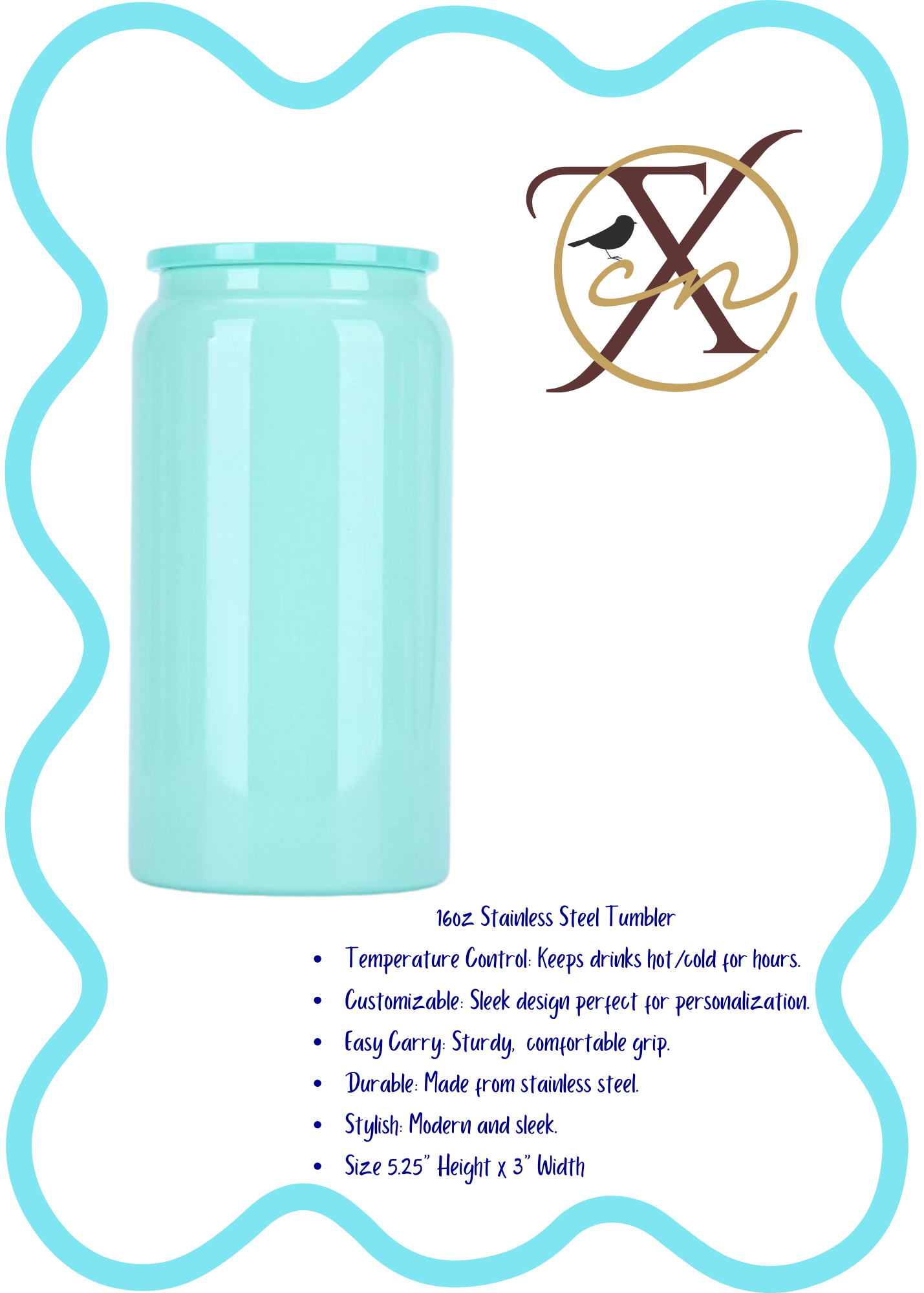 16oz Pastel Stainless Steel Tumblers