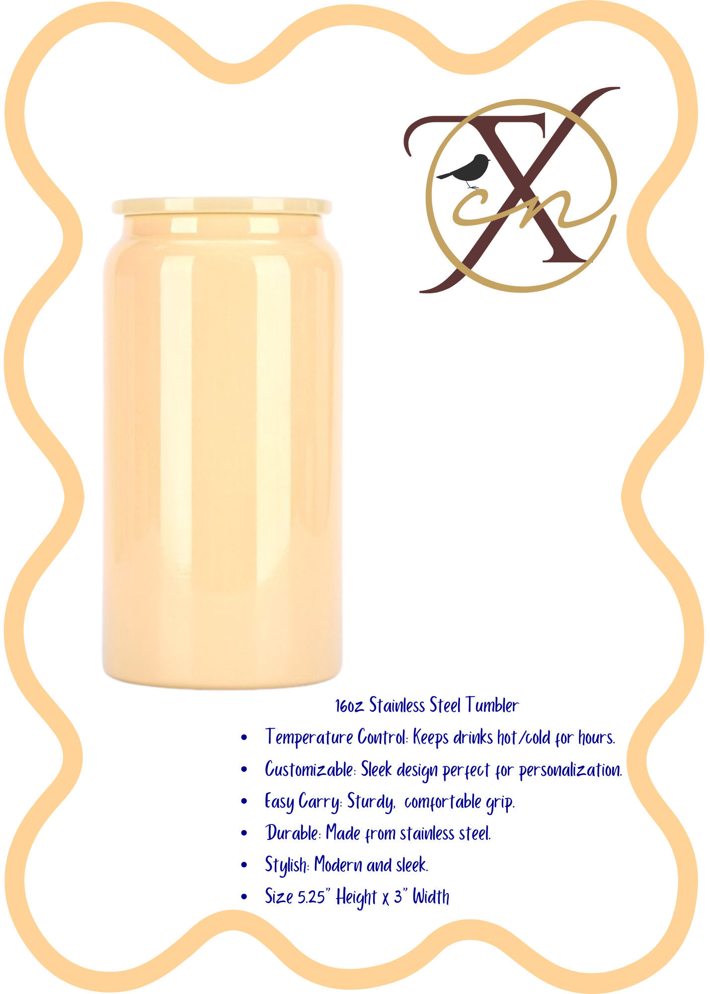 16oz Pastel Stainless Steel Tumblers