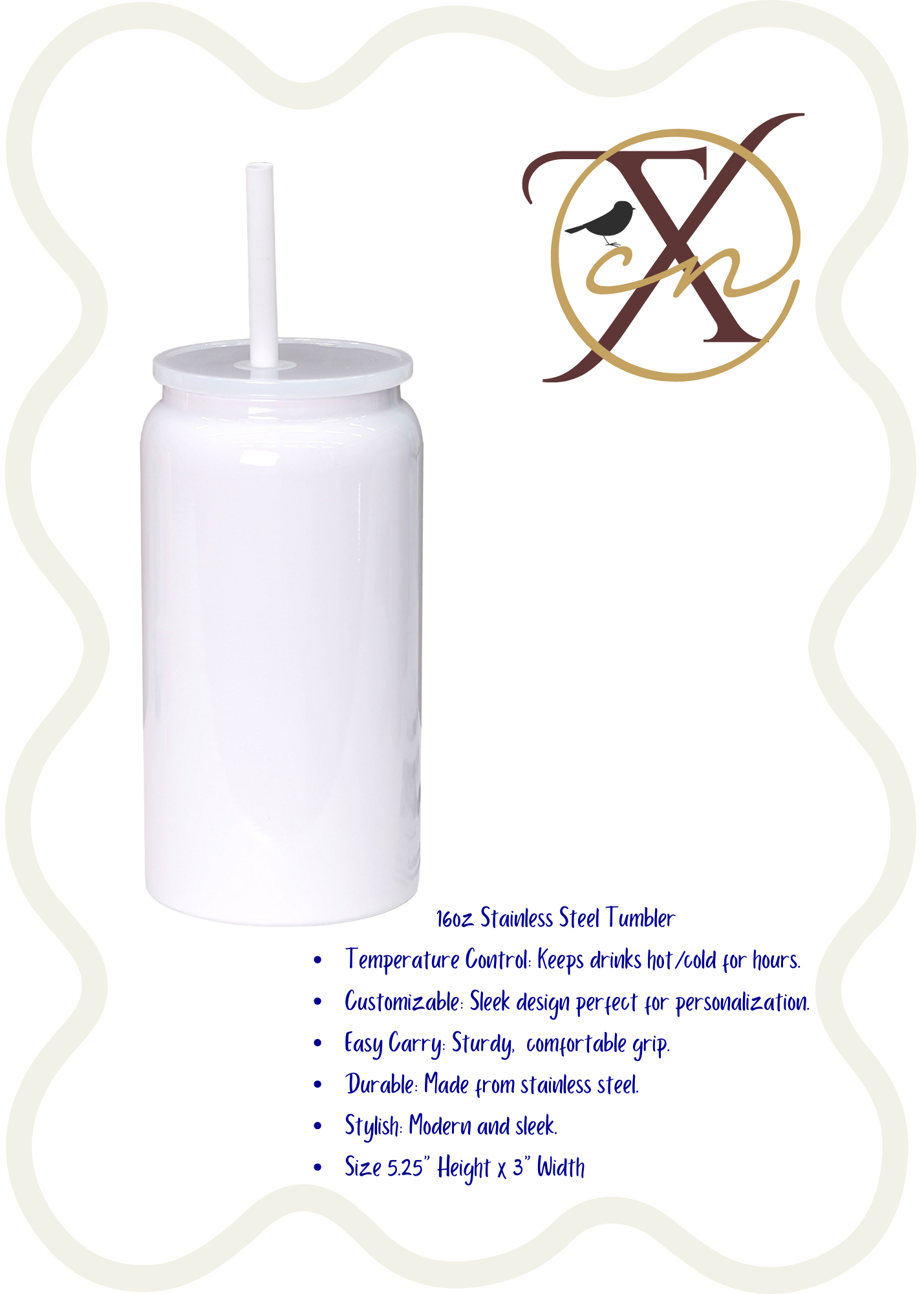 16oz Pastel Stainless Steel Tumblers