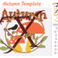 4mm Autumn Rhinestone Tumbler Template