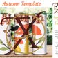 4mm Autumn Rhinestone Tumbler Template