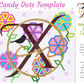 4mm Candy Dots Rhinestone Tumbler Template
