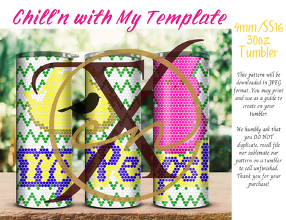 4mm Chill'n with My 30oz Rhinestone Tumbler Template
