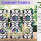 4mm Crosshatch Rhinestone Tumbler Template