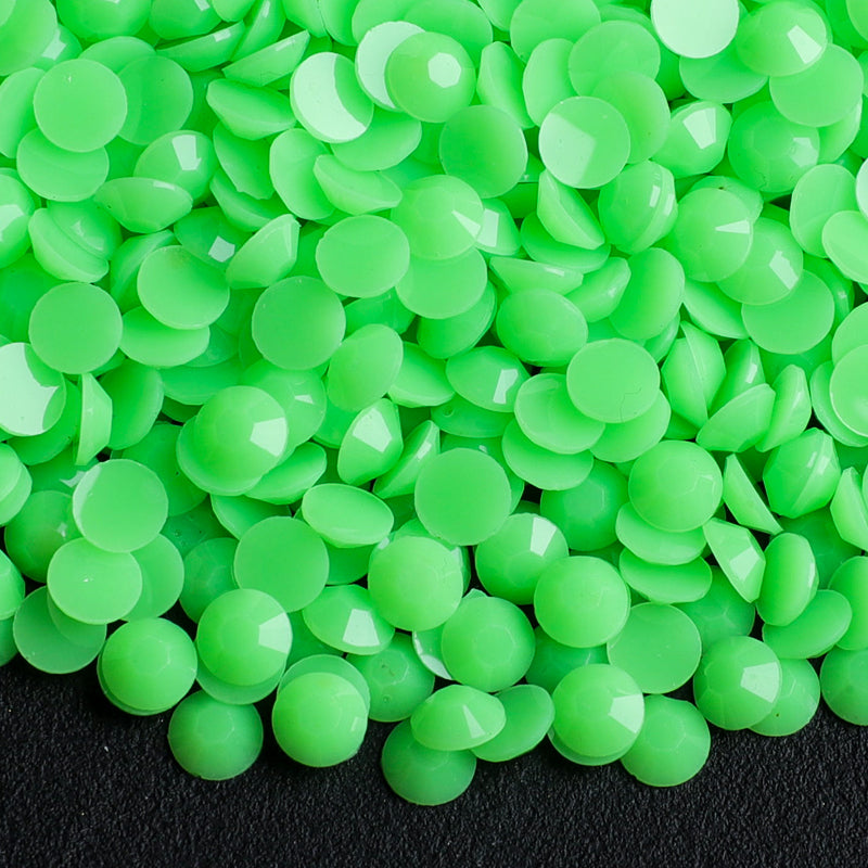 Transparent Light Green Rhinestones Jellies 2mm - 6mm You pick Size
