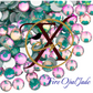 Fire Opal Glass Rhinestones