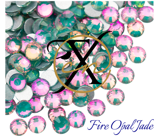 Fire Opal Glass Rhinestones