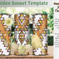 4mm Golden Sunset Rhinestone Tumbler Template