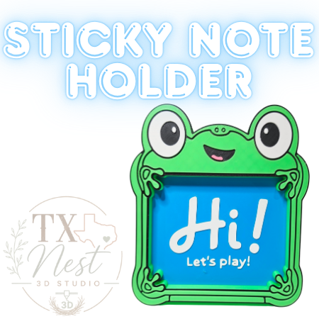 3D Printed Sticky Note Pad Holder