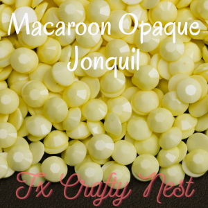 Macaroon Opaque Resin Rhinestones