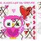 4mm Owl Always Love You Rhinestone Tumbler Template
