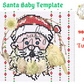 4mm Santa Baby Rhinestone Tumbler Template