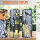 4mm Spooky Castle Rhinestone Tumbler Template