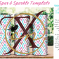 4mm Spur & Sparkle Rhinestone Tumbler Template