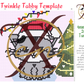 4mm Twinkle Tabby Rhinestone Tumbler Template