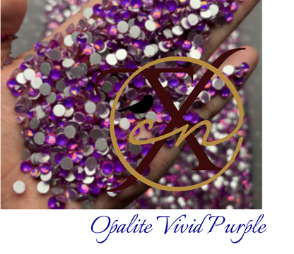 Fire Opal Glass Rhinestones