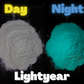UV Glow in the Dark Pigment in .5 or 1 oz JAR