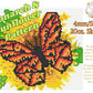 4mm Monarch & Sunflower Rhinestone Tumbler Template
